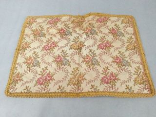 Small Tapestry Vintage Doiley Decorative Multi Color Petite Flowers
