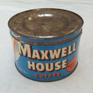 Vintage Maxwell House 1 Pound Coffee Tin Can