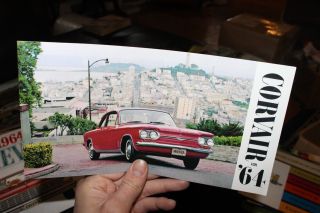 Vintage 1964 Chevy Corvair Gm Factory Showroom Dealership Salesman Brochure
