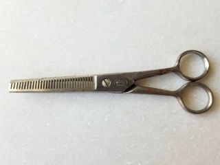 Vintage Wiss Comb Scissors All Metal Cutting Utensil Salon Tools Barber Usa