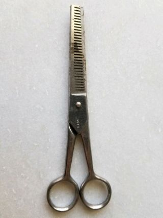 Vintage WISS Comb Scissors All Metal Cutting Utensil Salon Tools Barber USA 2