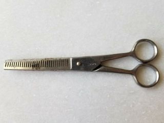 Vintage WISS Comb Scissors All Metal Cutting Utensil Salon Tools Barber USA 5