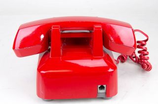 Vintage RED AT&T 2500MMGJ Touch Tone Desktop Telephone Great Shape 2500 Att 5