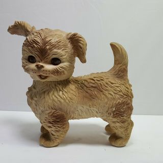 Edward Mobley Co.  Arrow Rubber Vintage Squeaky Toy Dog Moving Eyes 10 " Tall
