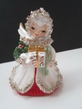 Vintage Napco Ceramic Christmas Angel Figurine Japan S116b