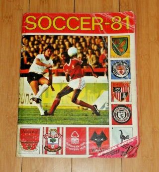 100 Complete Fks Soccer 81 Annual 1981 Rare Vintage Football Sticker Album E760