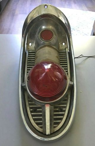 Vintage OEM 1956 Chevy Bel Air Tail Light Assembly GUIDE Complete 3