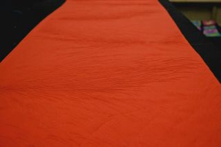 Japanese Vintage Silk Fabric Red/orange Design 1586