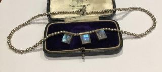 Moonstone Necklace,  Vintage Silver Moonstone Necklace,  sterling silver,  divine. 5