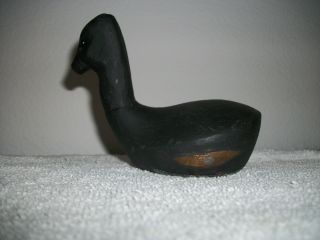 Vintage Walter Hagen 1 Wood Carved/painted Duck Paperweight One Of A Kind