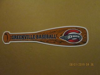 Sal Greenville Drive Vintage Circa 2007 Team Logo Baseball Bat Pennant