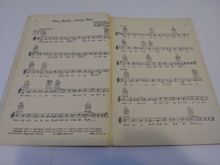 VINTAGE BVC Hit Parade Songs For The Ukulele No 2 1950 Ukulele Music Song Book 3