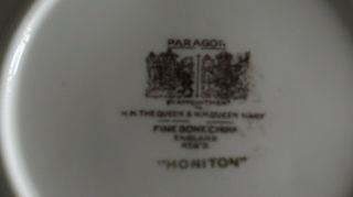 VINTAGE Paragon Double Warrant HONITON Blue Handled Dish,  England 6
