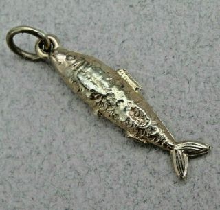 Good Vintage 9ct Gold FISH CHARM / Pendant.  c1970 2