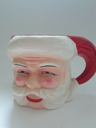 Vintage Santa Mug So Cute About Four Inches Tall