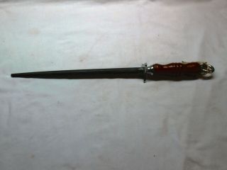 Vintage Dexter Russell Butchers Steel Blade Honing Rod Knife Sharpener 17 "