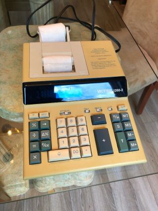 Vintage Victor 1260 - 2 Printing Accountant Calculator,