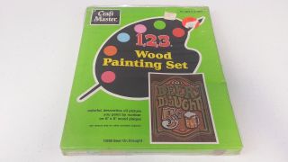 Vintage Craft Master Wood Paint By Numbers Kit