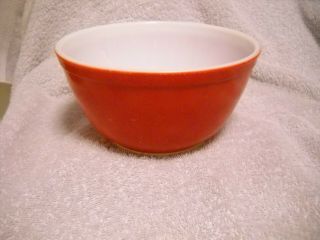 Vintage Pyrex Primary Red Mixing Bowl 402 And 1 1/2 Qt Size