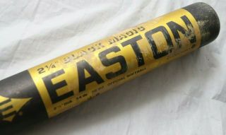 Vtg Easton Black Magic 2 1/4 " Barrel 34 " Official Softball Bat