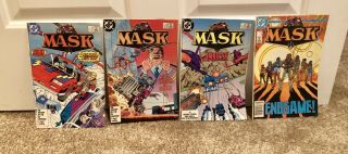 4 Vintage Mask Comic Books Dc Kenner 1986 First Issue Plus 2 3 4 Toys