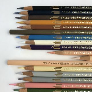 33 Vintage Eagle Prismacolor Flexible Lead Color Art Pencils Flaw 4