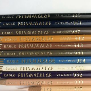 33 Vintage Eagle Prismacolor Flexible Lead Color Art Pencils Flaw 5