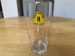 Vintage Boddingtons Pub Ale Import Foreign Beer Collectible Glass Souvenir 16oz.