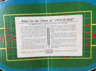 Very Rare Vintage Five A Side Football Soccer Game 3