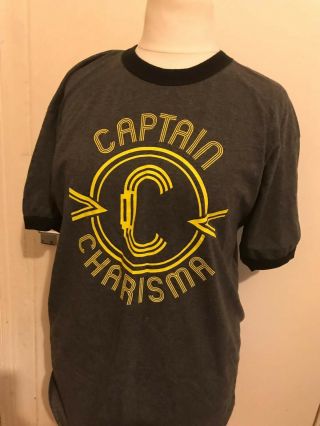 Vintage Wwe Christian " Captain Charisma " T Shirt Size Xl
