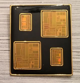 Vintage Intel Silicon Valley Ware Pentium Chip Jewelry Pin Brooch