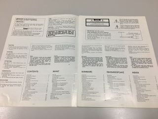 JVC Vintage Boombox Instructuon Booklet Only For DC - 33 2