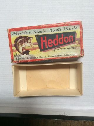 Vintage Heddon Dowagiac 2500l Lucky 13 Fishing Lure Box Only