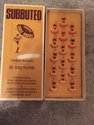 Subbuteo International Rugby Team Australia R1 00 Scale Players Vintage