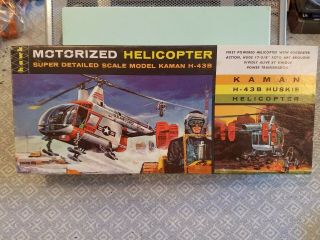 Vintage Hawk Motorized Kaman H - 43b U.  S.  A.  F.  Cold War Rescue Helicopter 1/32 Rare