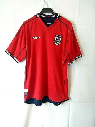 Vintage England Football Shirt Reversible Size Xxl Umbro 2002 - 2004