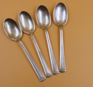 Vintage International Sterling Silver Pantheon 5 5 /8 Tea Spoons Set Of 4