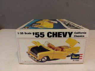 VINTAGE REVELL 1955 CHEVY MODEL CAR KIT UNBUILT 1/25 5