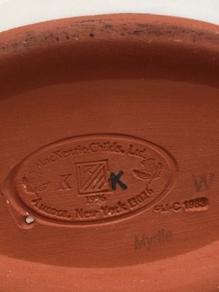 Vintage MacKenzie Childs Myrtle Ceramic Soap Dish 2