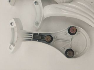 Vintage Style Ceiling Fan Parts Blade Arms Unique White Enamel - FULL SET OF 4 3