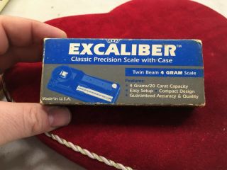 Vintage Excaliber Classic Precision Scale Twin Beam 4 Gram Scale Made In Usa