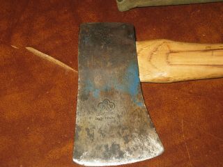 Vintage Swedish S.  A.  Wetterlings Hatchet with U.  S.  Military Canvas Carrier/ old 4