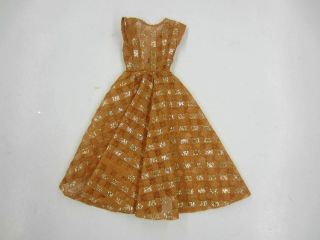 Vintage 1963 - 64 Mattel 946 Dinner At Eight Barbie Outfit Dress Only