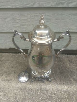 Vintage F.  B.  Rogers Silver Company Samovar / Pot / Urn With Burner
