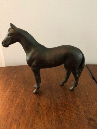 Vintage Solid Metal horse figurines including Dodge stallion 8
