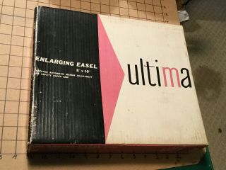 Vintage Ultima - - Enlarging Easel 8 X 10 " - - - W Papers