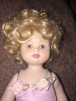 Vintage Delton Products Corp 6” Porcelain Doll Curley Hair Ballerina