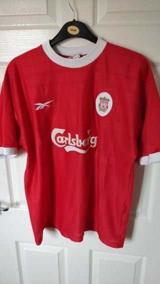 Vintage Liverpool Fc Lfc 1998 2000 Home Shirt Reebok Size 42/44 "