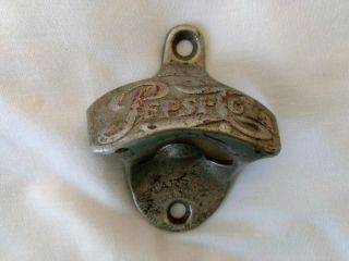 Vintage Starr " X " Stationary Wall Mounted Pepsi - Cola Bottle Opener