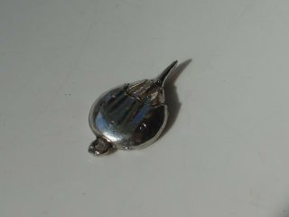 Vintage 3d Horseshoe Crab Ocean Sea Animal Silver Tone Charm